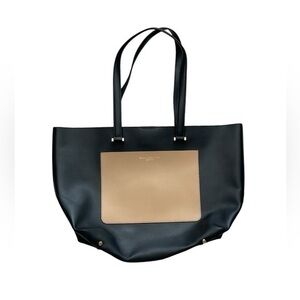 Donna Karan Black and Tan Tote